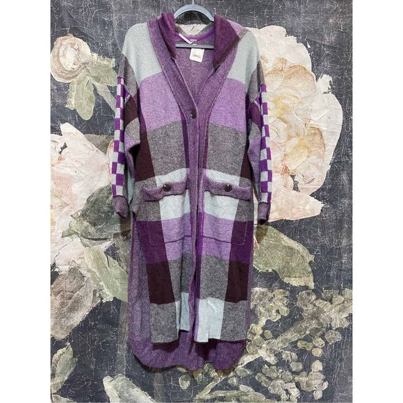 New Free People Purple South Bend Cardigan Size Xs Color Purple - Picture 2 of 5